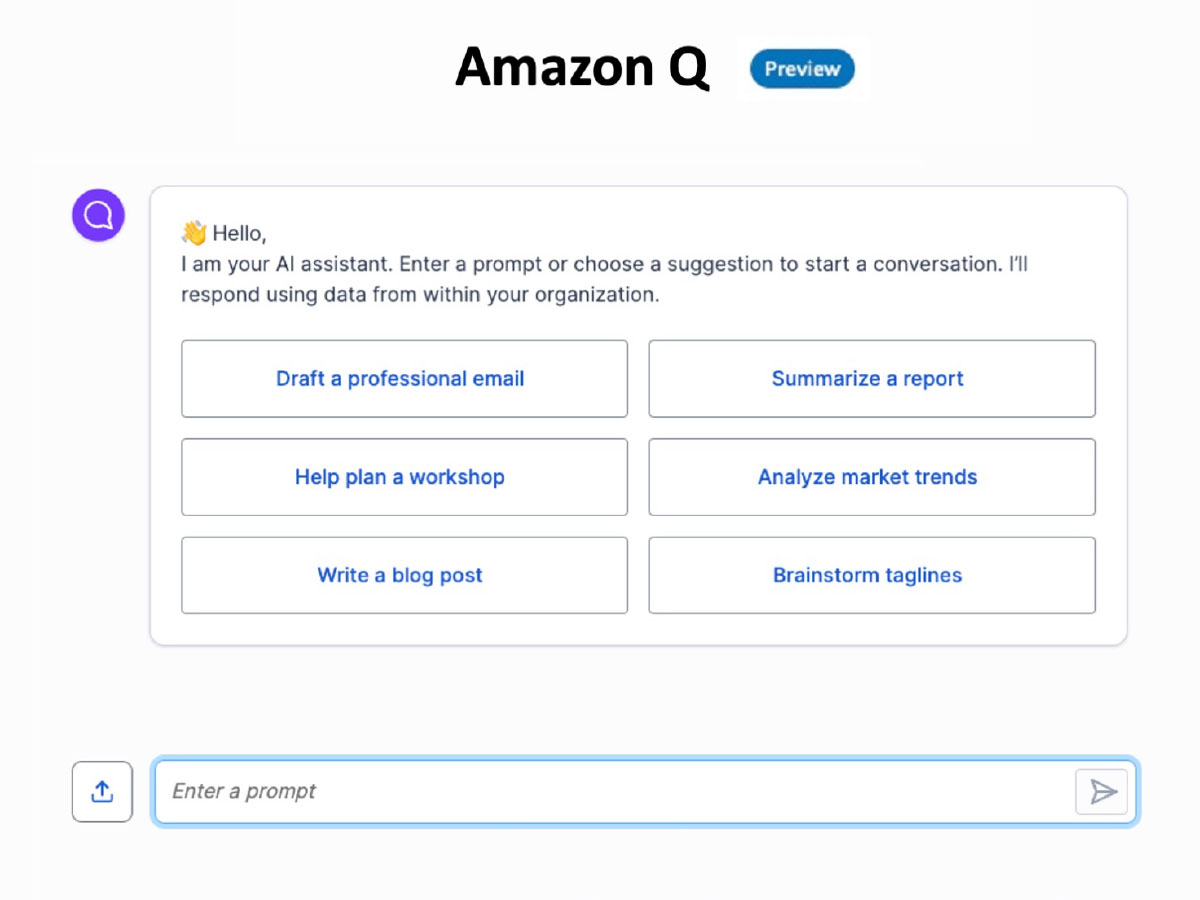 Q – новий чат-бот від Amazon для бізнес-задач